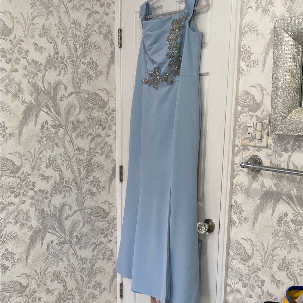 This is a Aidan  Mattox stunning baby blue gown.
